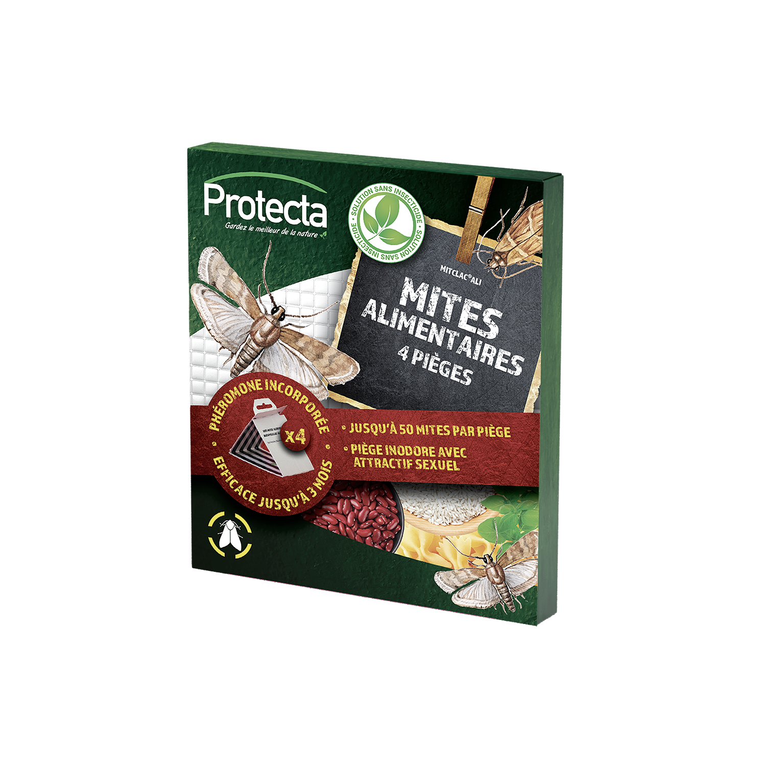 PIÈGE À MITES ALIMENTAIRES x4