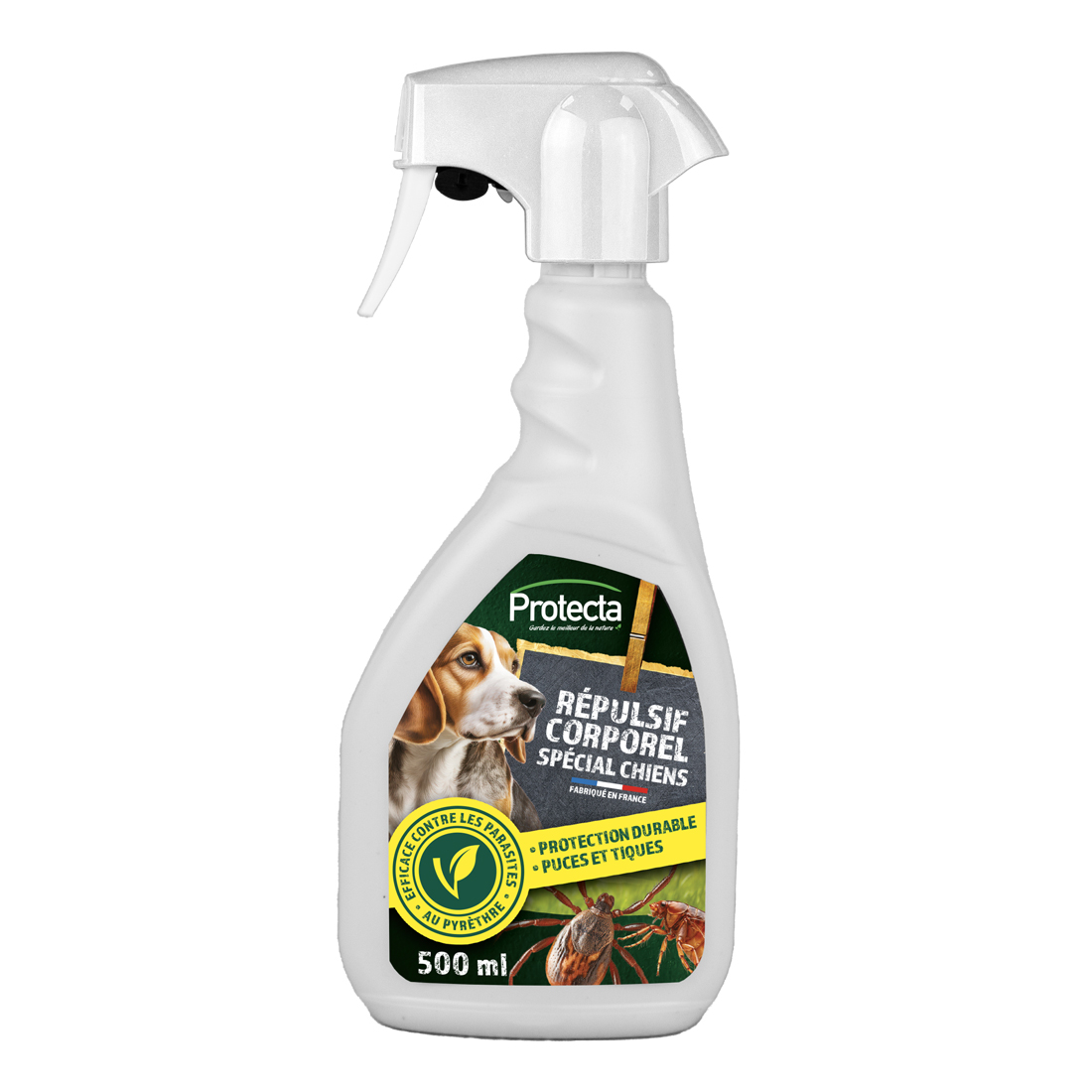 Répulsif Tiques et Puces spécial chiens PAE - 500 ml
