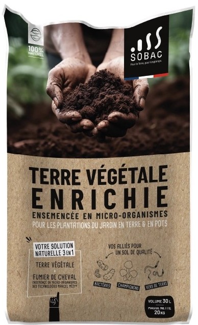 Terre végétale enrichie - sac 30L