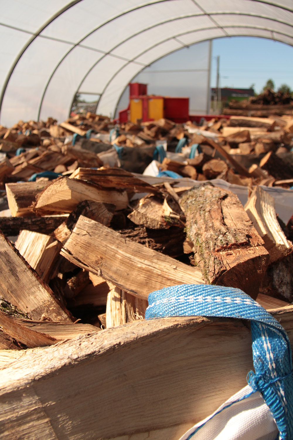 stockage de bois de chauffage