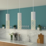 lampe suspension pour cuisine design cubes blanche palissadesign
