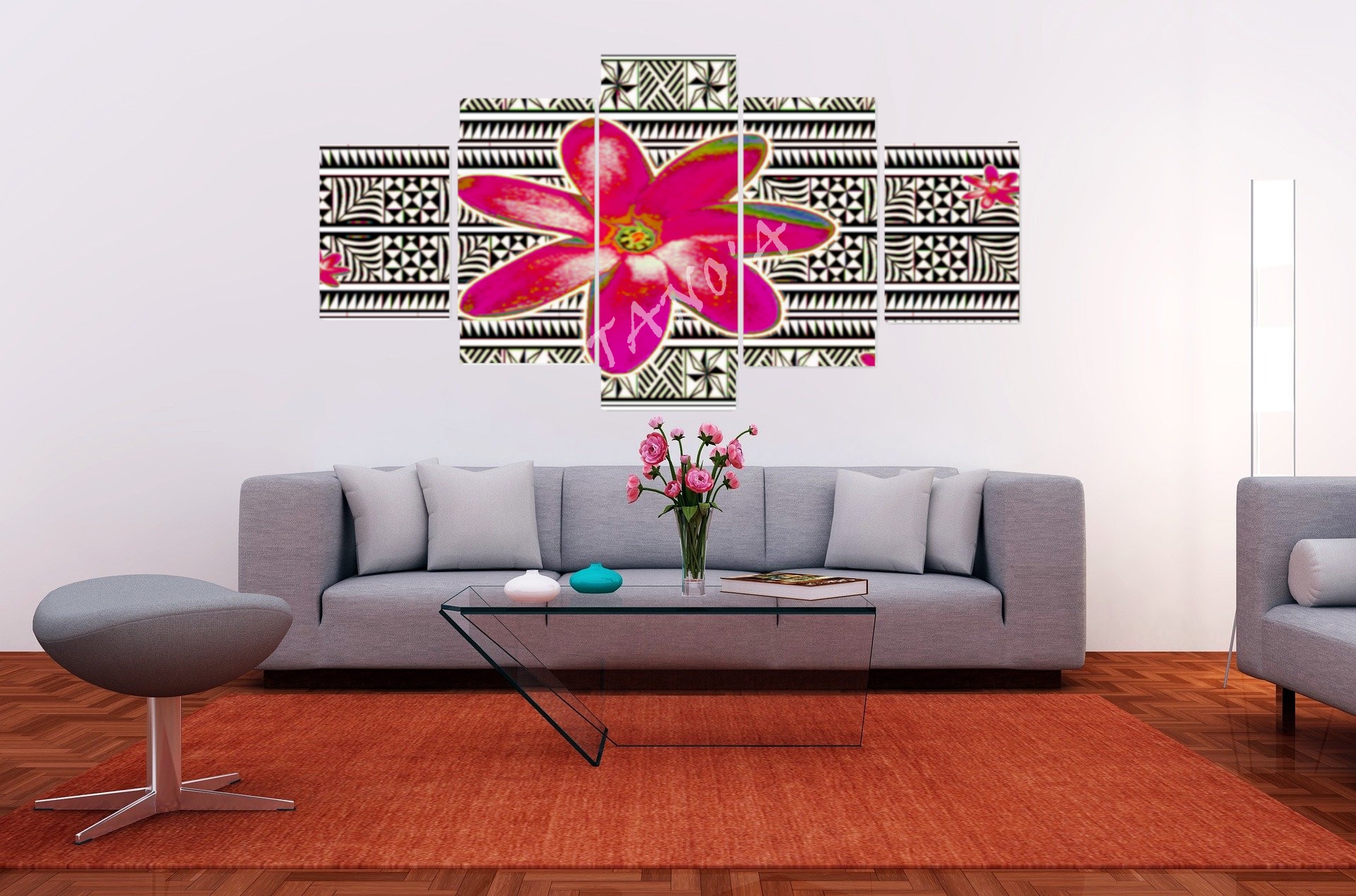 cadre mural salon14