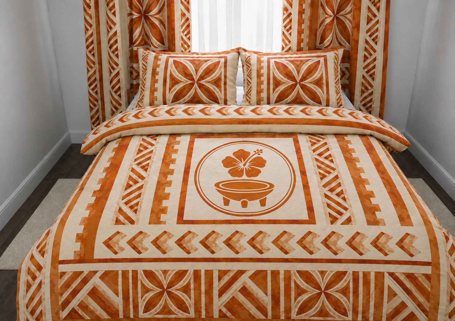 lit orange beige