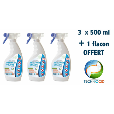 Pack insectes volants - 3 x 500 ml  + 1 format voyage 100 ml offert