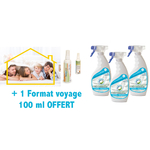 Traitement Punaises de lit - PACK 3 x 500 ml + 100 ml voyage OFFERT