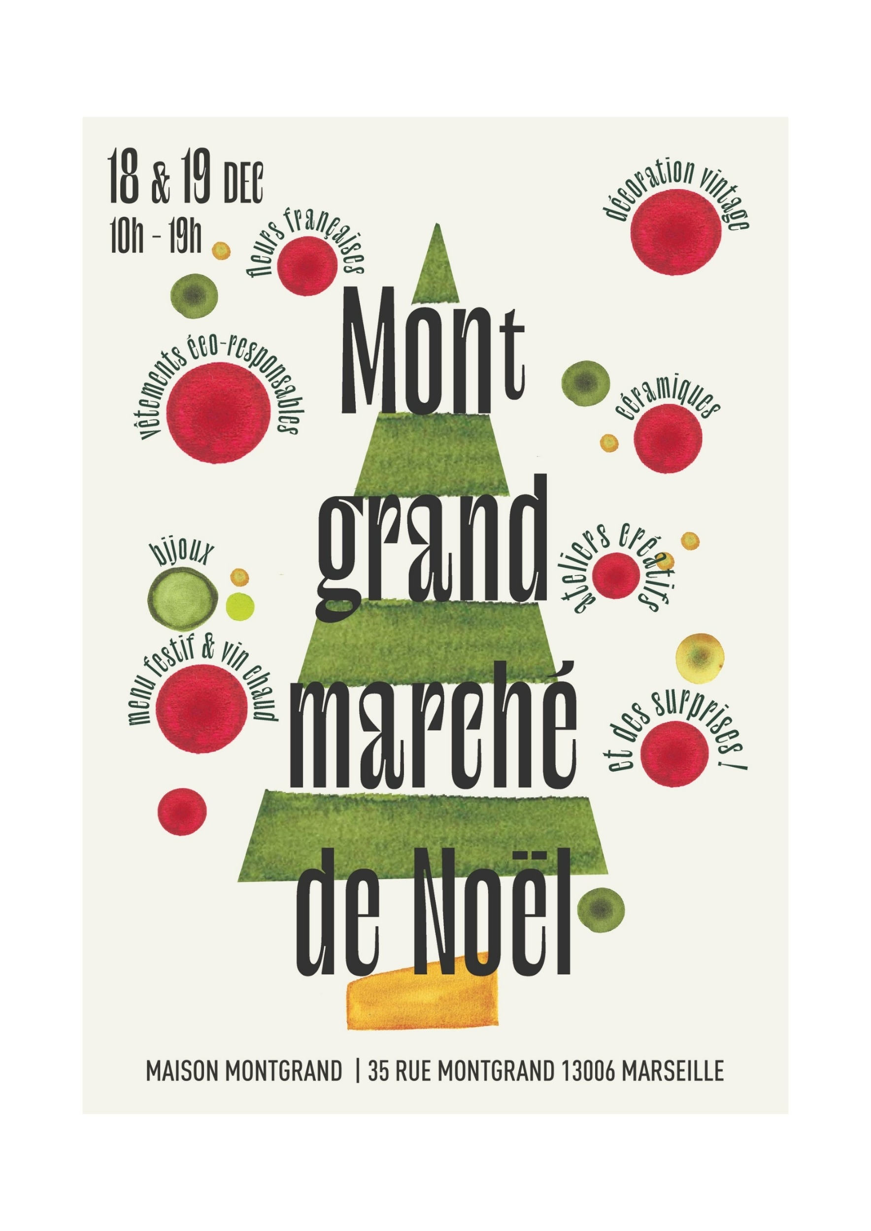 affiche montgrand marche de noel