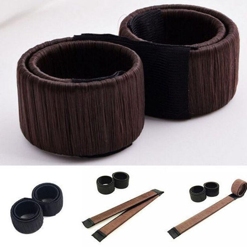 Mode-Fille-fran-ais-pince-cheveux-DIY-soins-des-cheveux-styling-outils-Donut-Ancien-Mousse-Fran