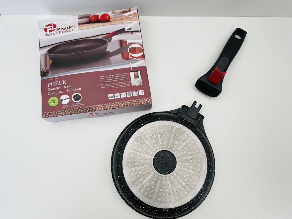 Plancha Pradel Excellence Noir - Aluminium Et Fonte Naturelle - 48x28 Cm