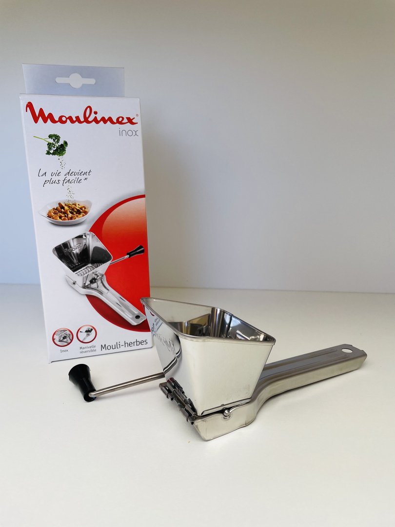 Moulin à Herbes Kitchencc - Hacheur Manuel Avec Double Lames Inox - Poignée Ergonomique - Lave-vaisselle