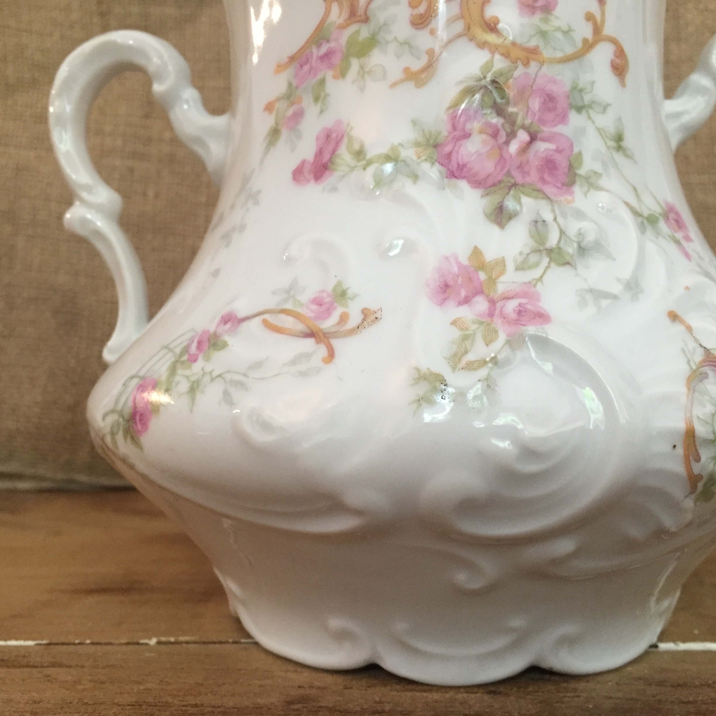 sucrier pot 26 vaisselles anciennes porcelaine brocante chineuse de merveilles 263