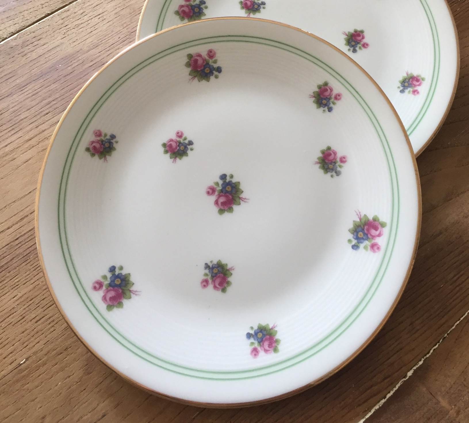 11 ASSIETTES À DESSERT LIMOGE CHARLES AHRENFELD