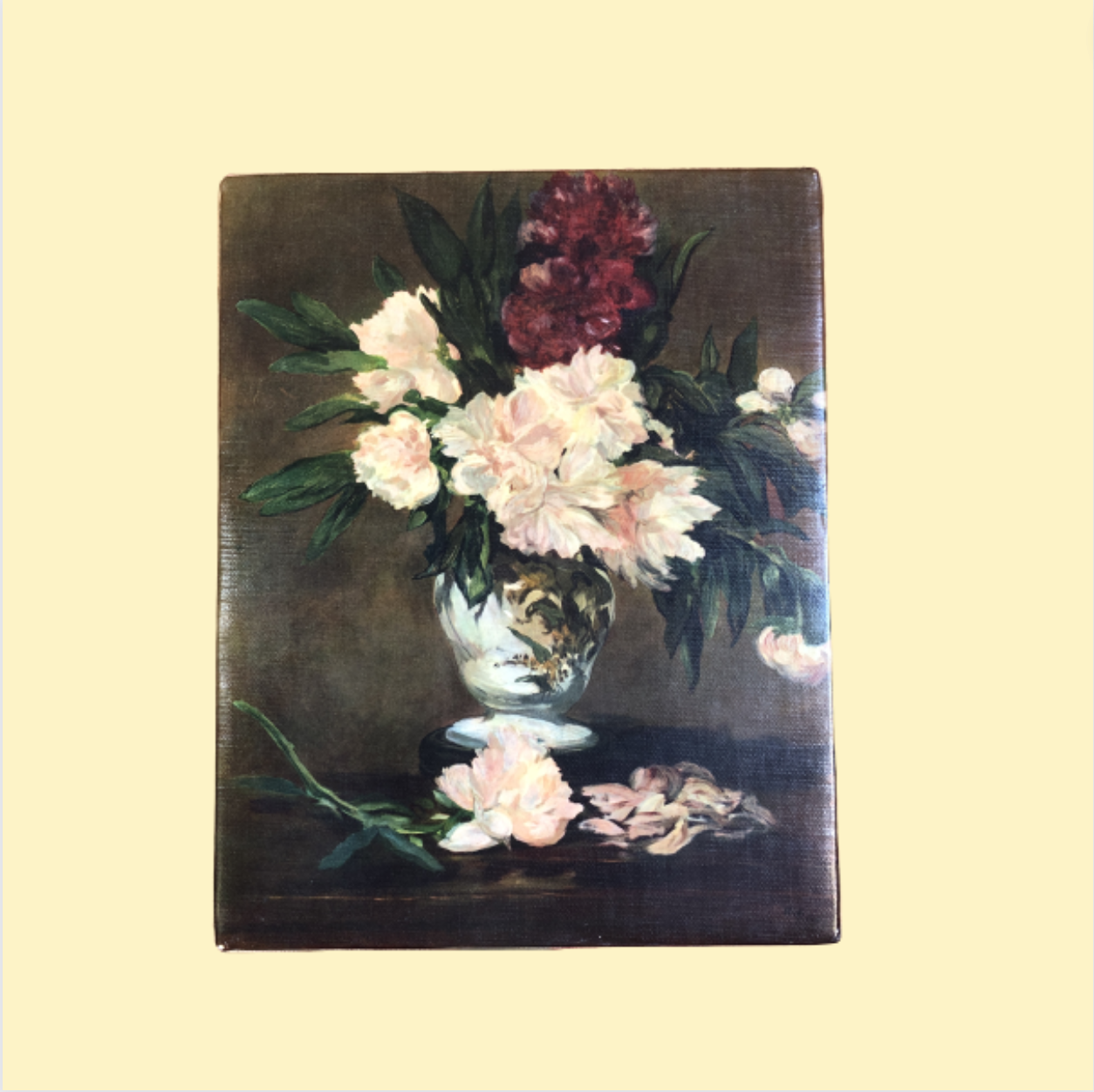 Tableau Vase de Pivoines Éd. Manet