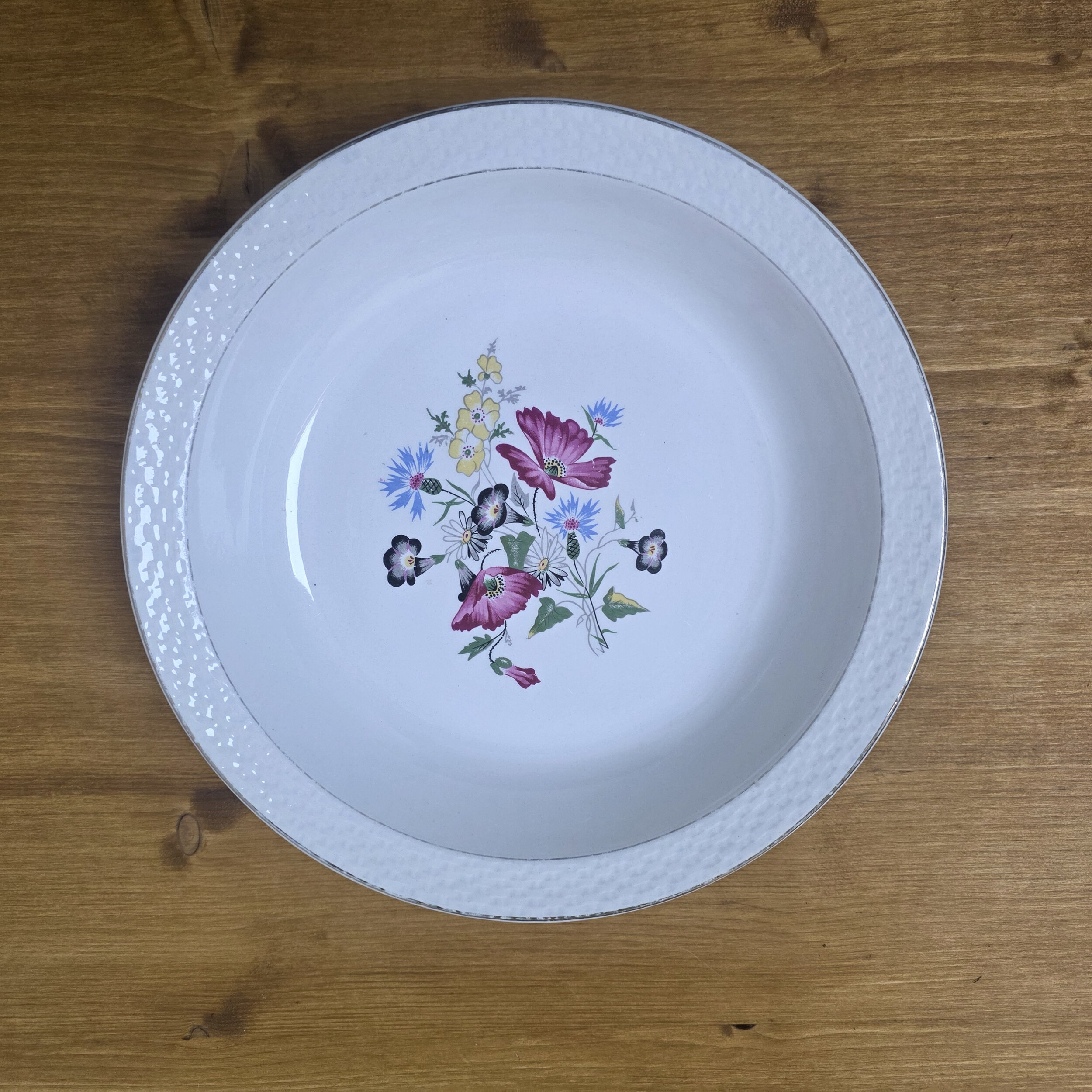 Plat creux Digoin Sarreguemines Floralies
