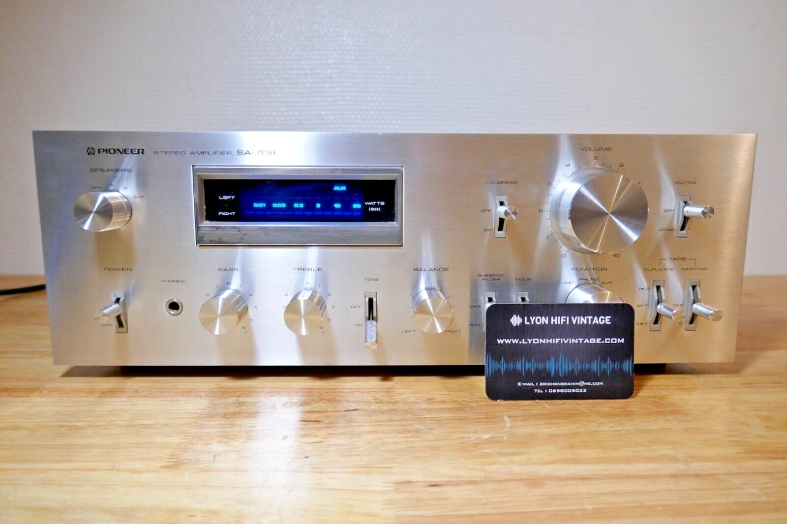 amplificateur amplifier pioneer sa-708 vintage occasion