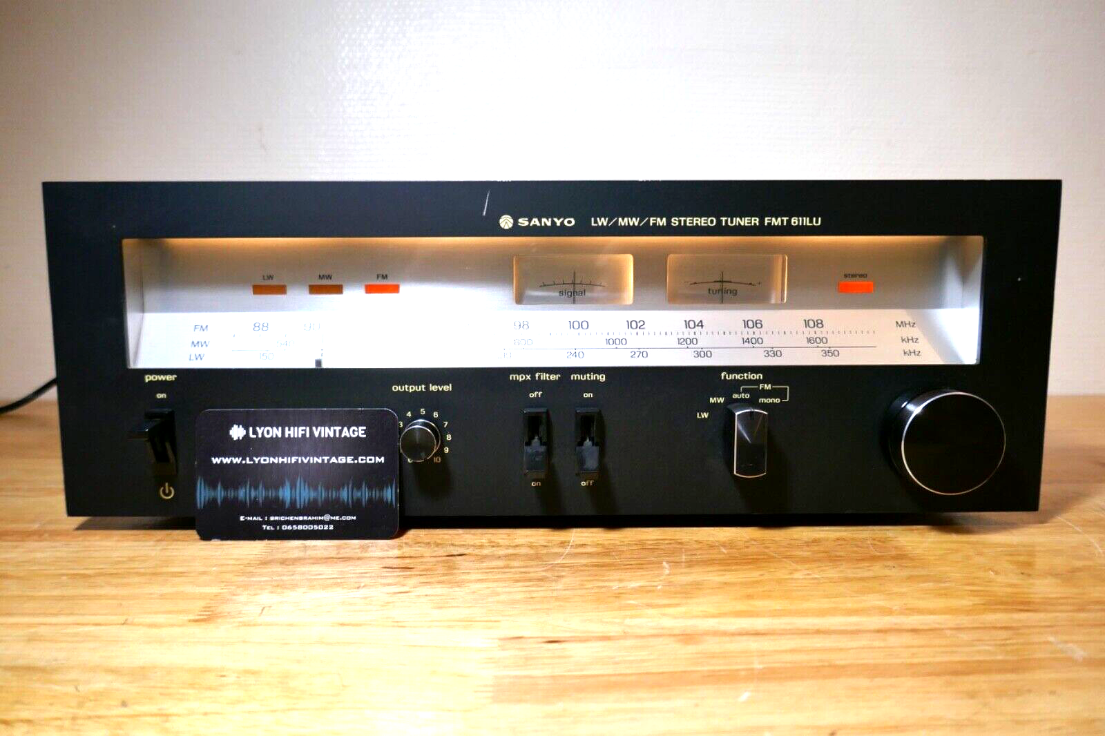 tuner radio sanyo 611lu vintage occasion
