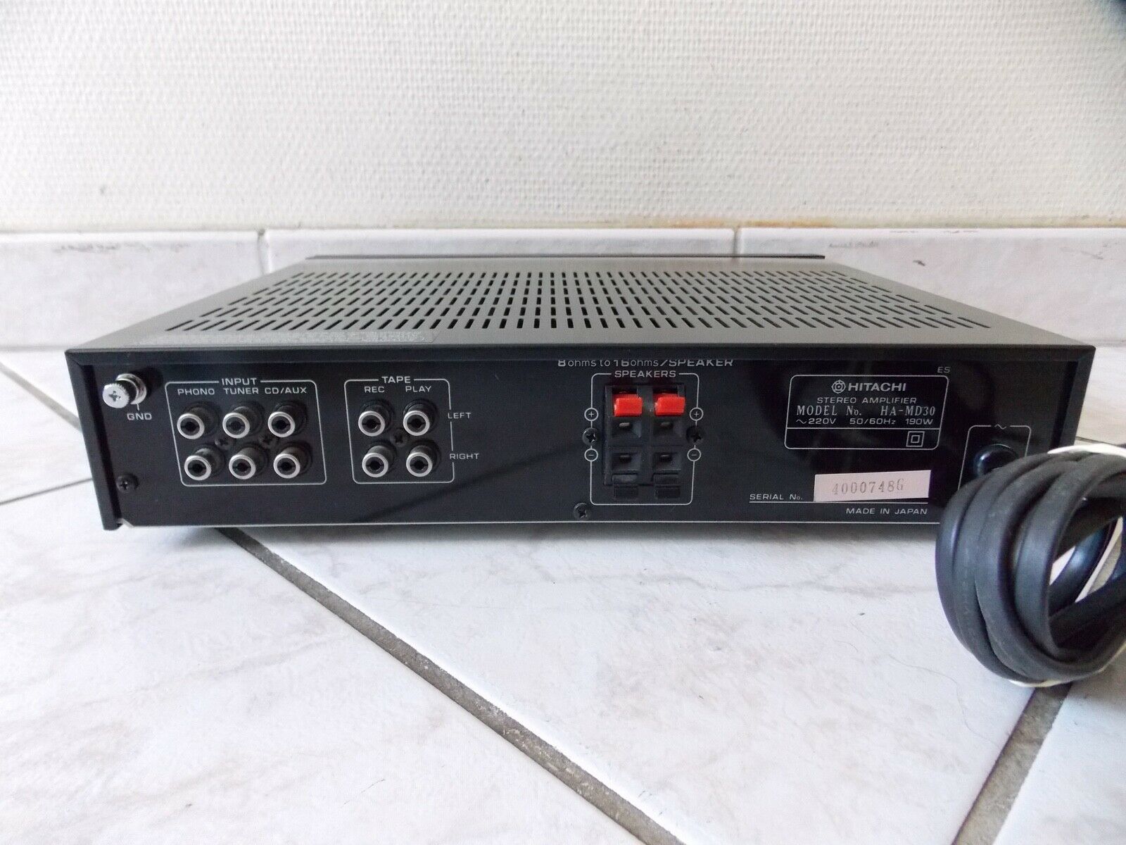 amplificateur amplifier hitachi HA-MD30 vintage occasion