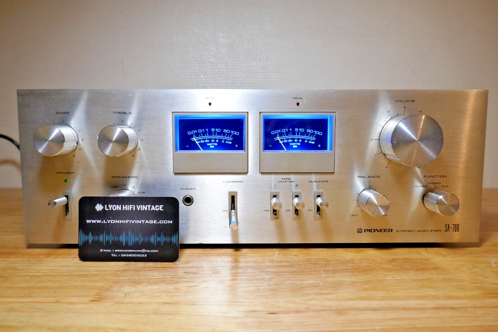 amplificateur amplifier pioneer sa-706 vintage occasion