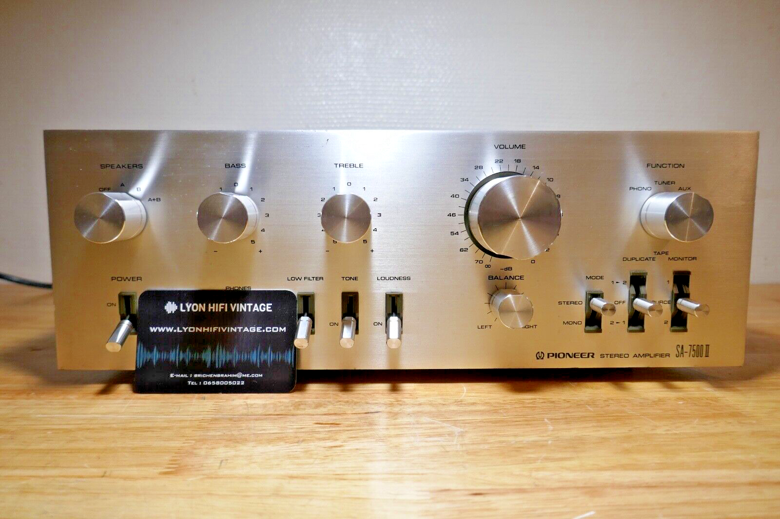 amplificateur amplifier pioneer sa-7500 II vintage occasion