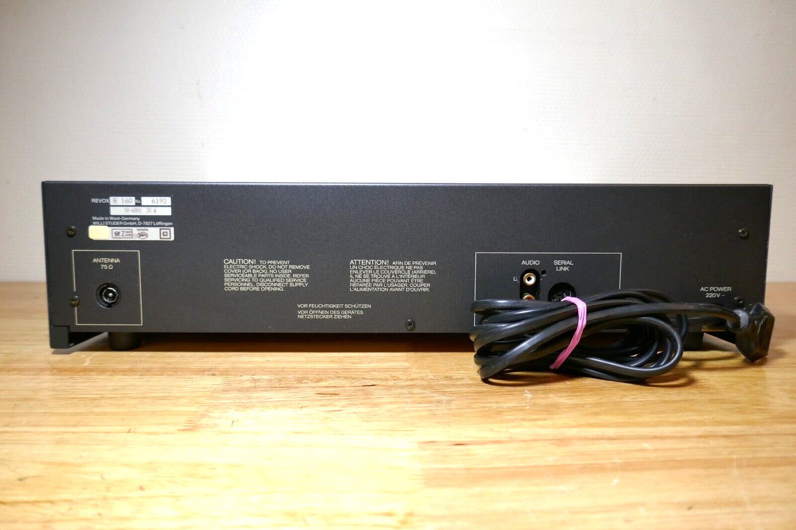 Tuner Radio Revox B 160 vintage occasion
