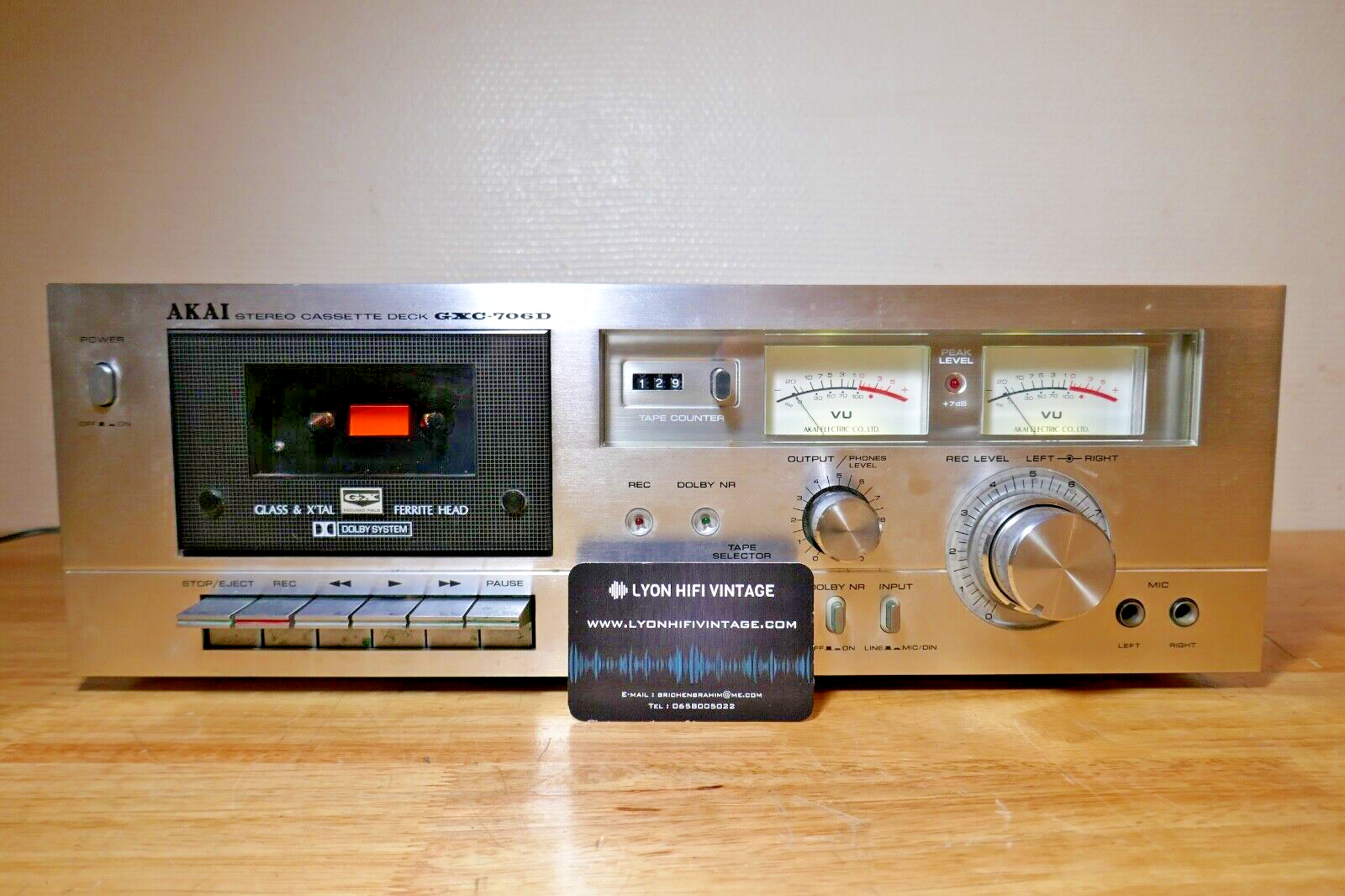 LECTEUR DE CASSETTE AKAI STEREO CASSETTE DECK GXC-706D