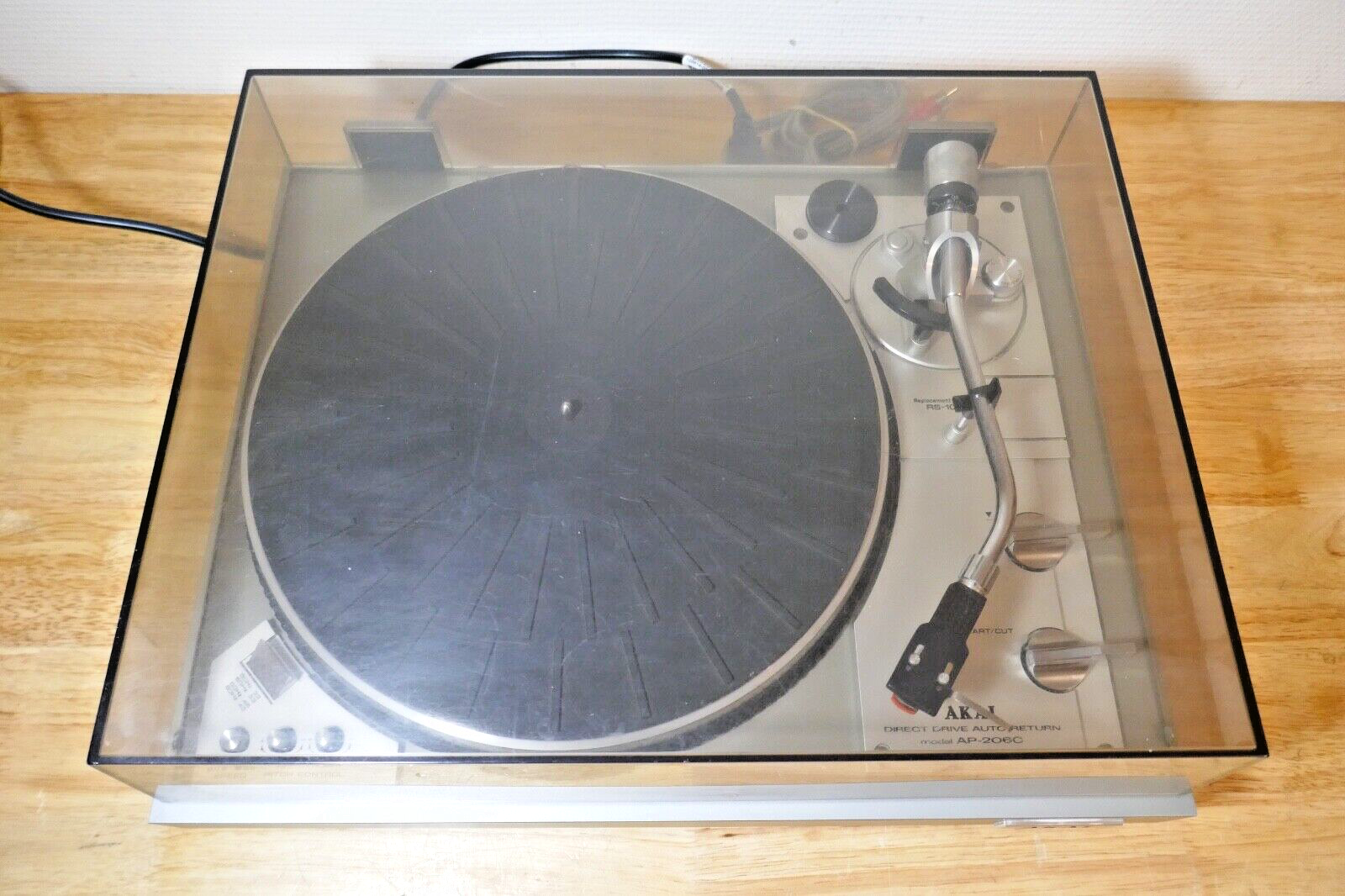 platine vinyle turntable akai ap-206c vintage occasion