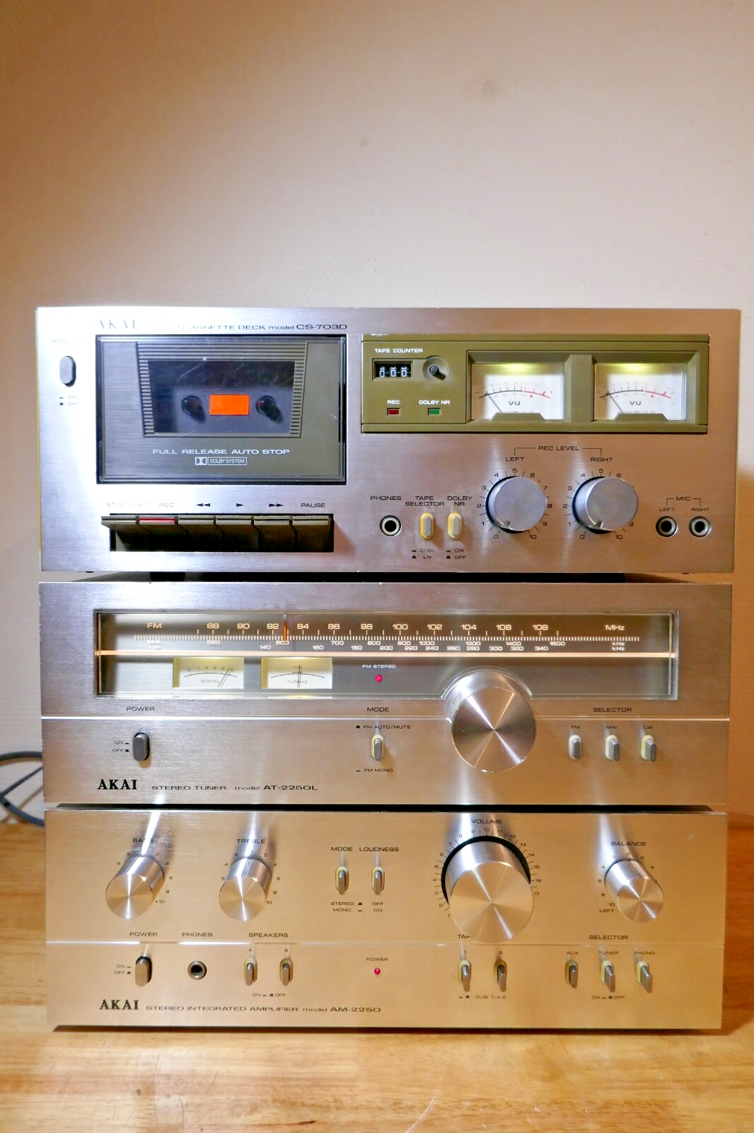chaine hifi setup Akai 2250 vintage occasion