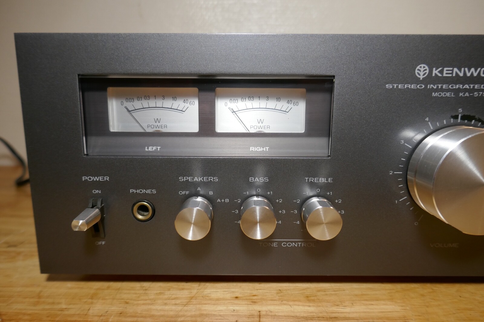 Ampli Stéréo Intégré Kenwood KA-74 Vintage 75W (occasion) - Argenté