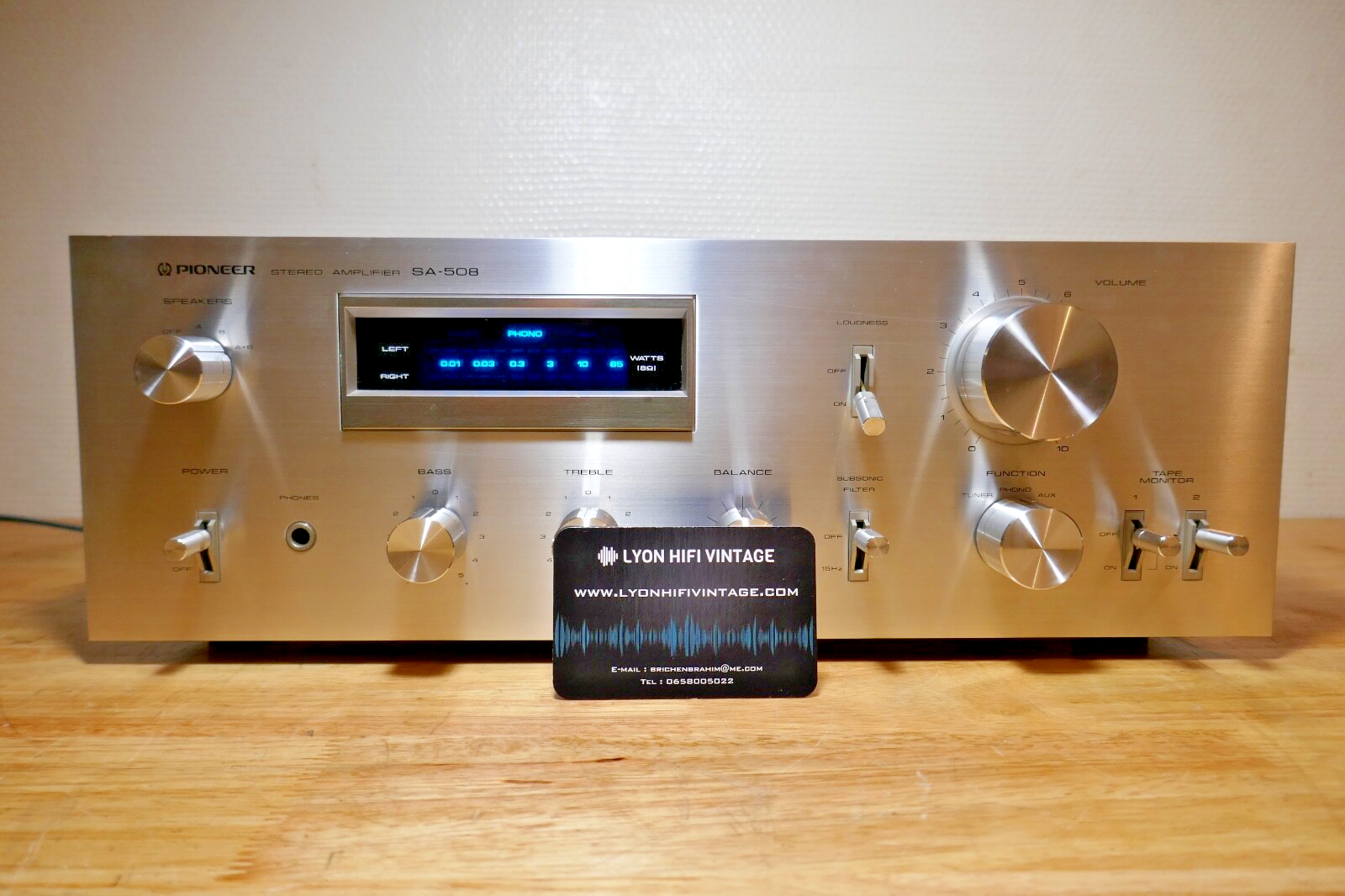 amplificateur amplifier pioneer sa-508 vintage occasion