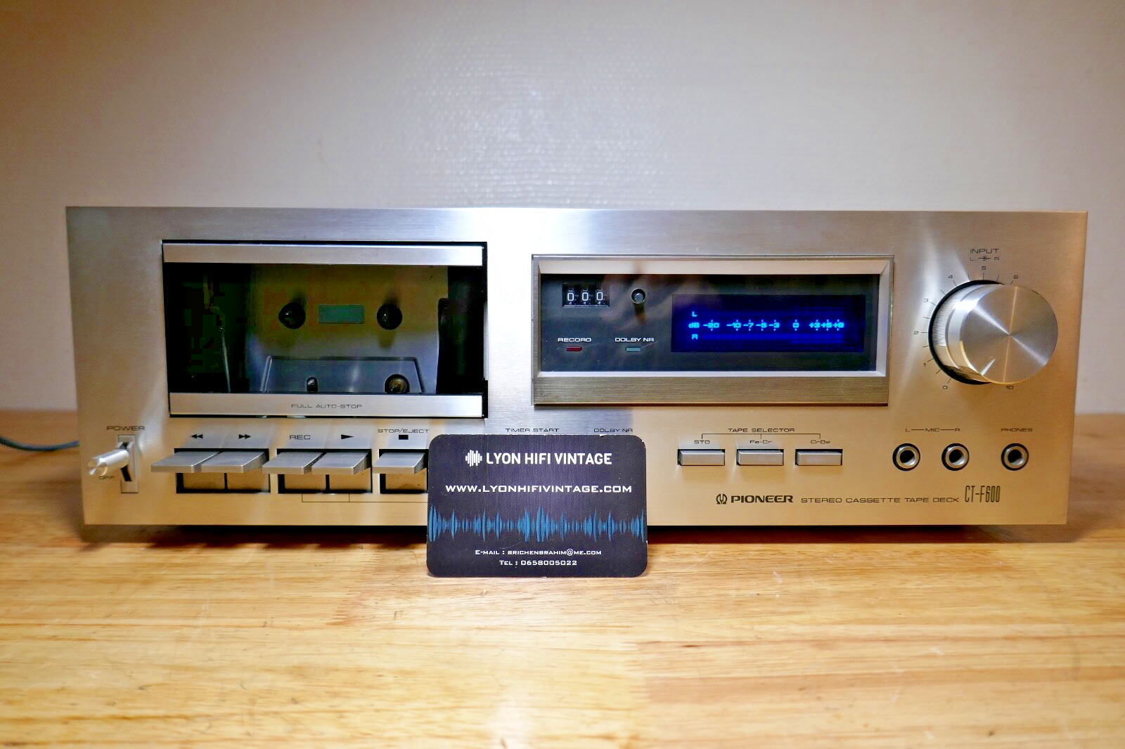 lecteur cassette tape deck pioneer ct-f600 vintage occasion