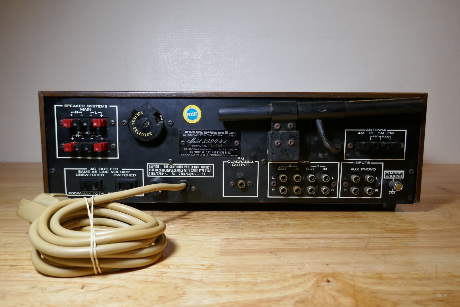 amplificateur amplifier marantz 2220 BL vintage occasion