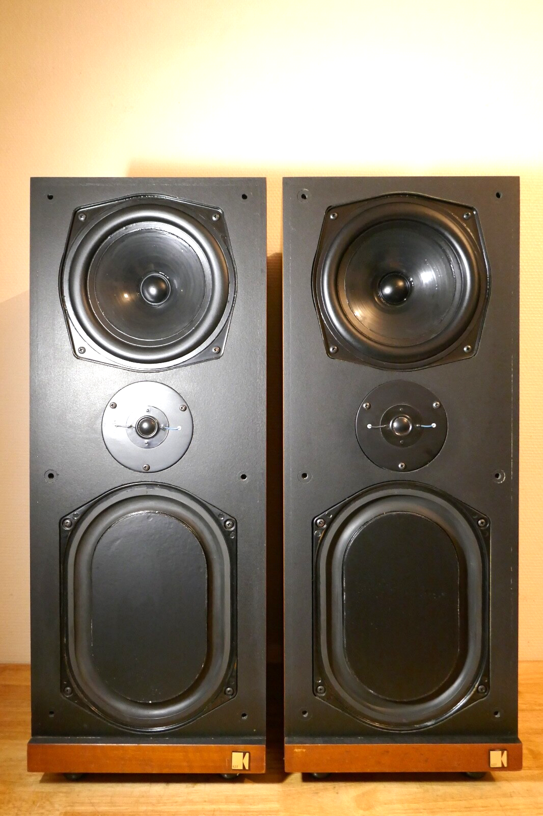 enceintes speakers kef calinda sp 1053 vintage occasion