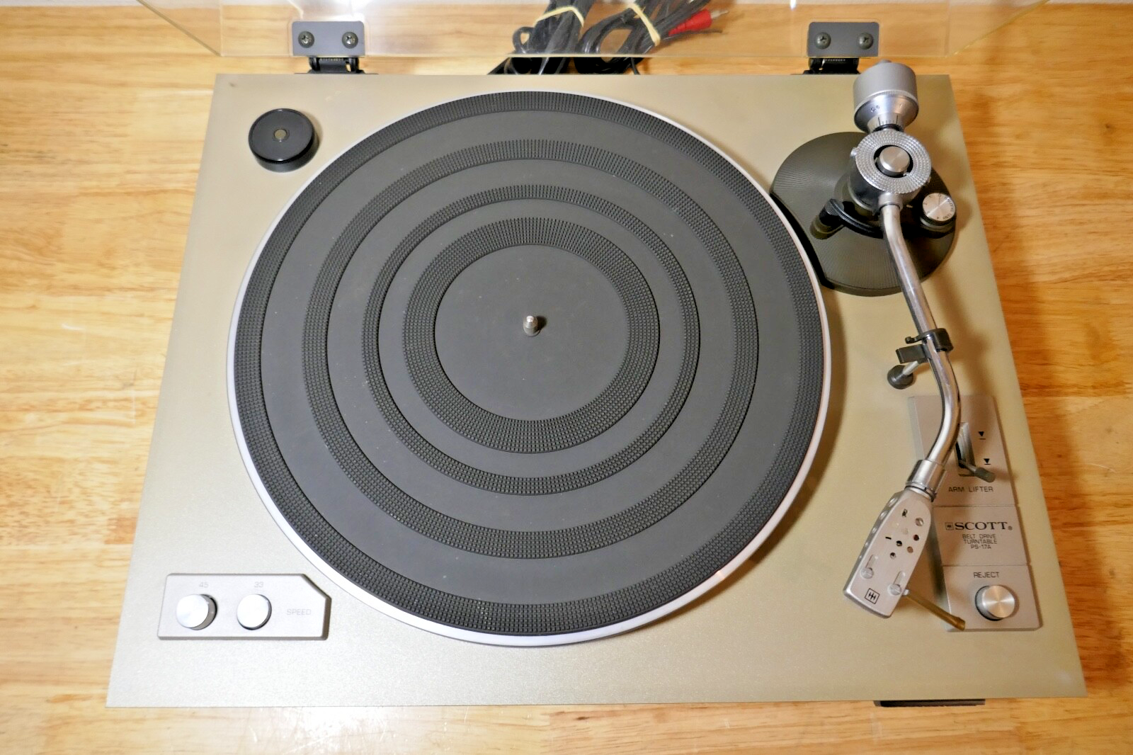 SCOTT PS-17 PLATINE Vinyle belt Drive Turntable Tourne Disque 33T 45T L41 EUR 16,50 - FR