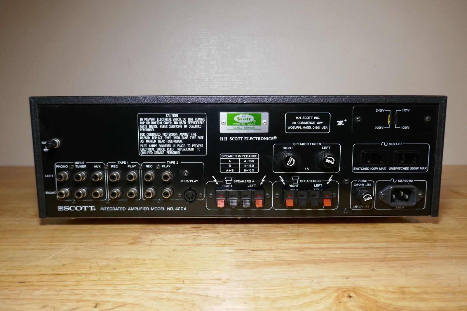 amplificateur amplifier Scott 420a vintage occasion