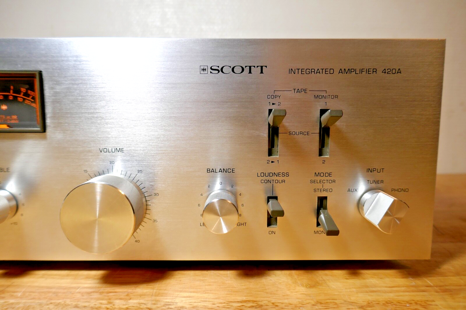 SCOTT 420A VINTAGE Integrated Amplifier VU Meters Serviced Fully Working EUR 249,90 - FR