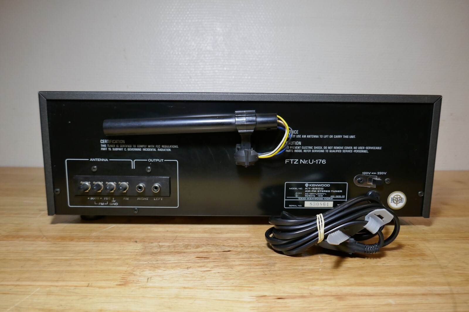 tuner radio kenwood kt-6500 vintage occasion