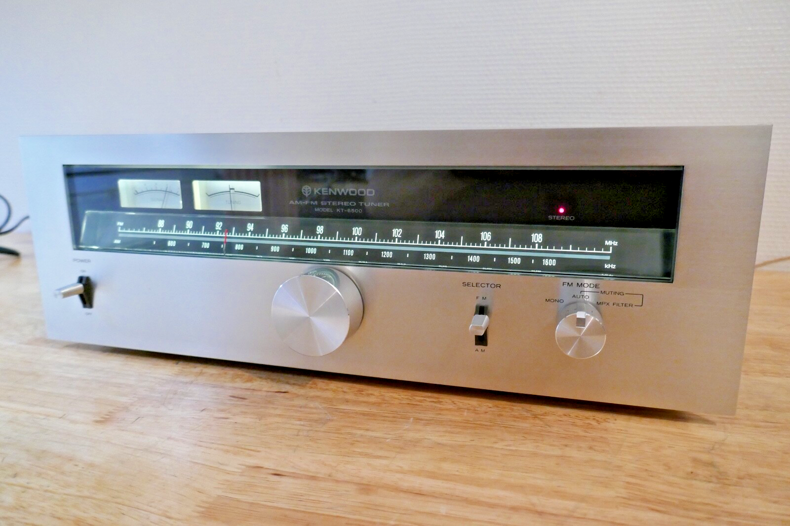 tuner radio kenwood kt-6500 vintage occasion