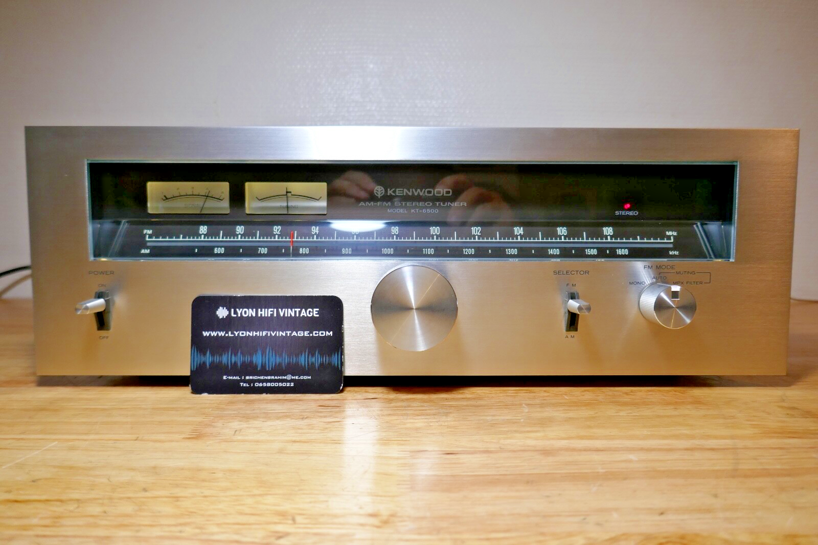 tuner radio kenwood kt-6500 vintage occasion