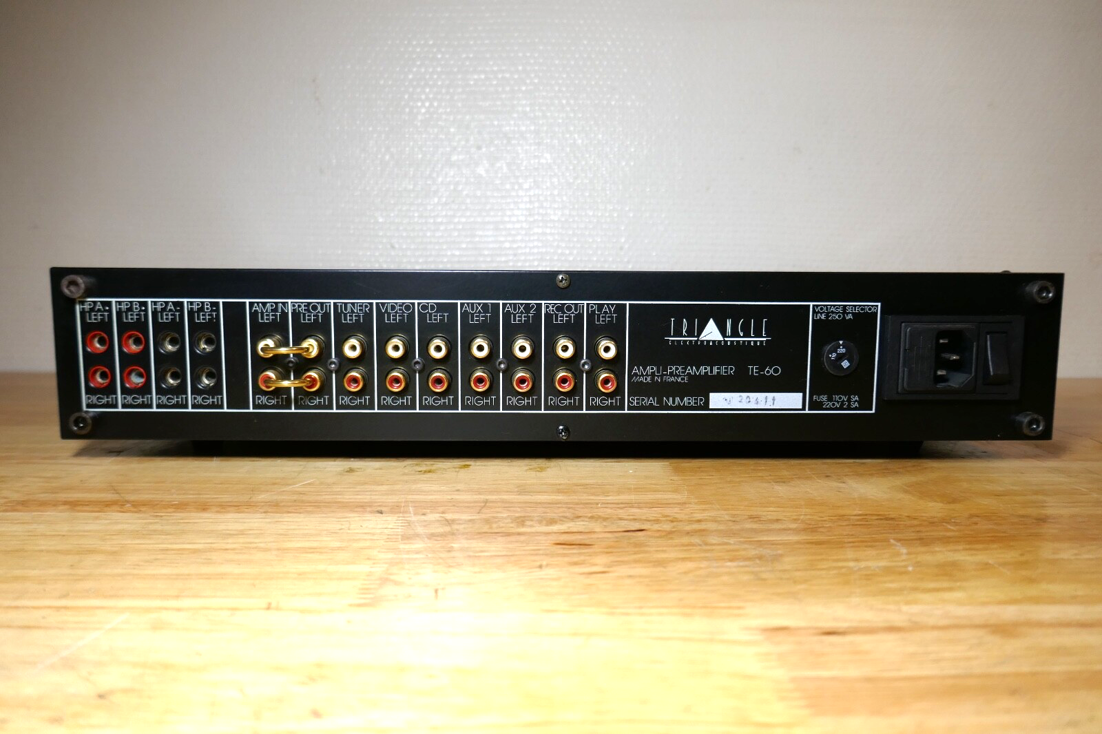 amplificateur amplifier triangle TE-60 vintage occasion