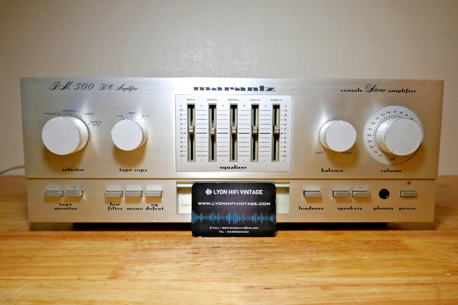 AMPLIFICATEUR CONSOLE STEREO Amplifier Marantz Pm 750 Dc / Vintage