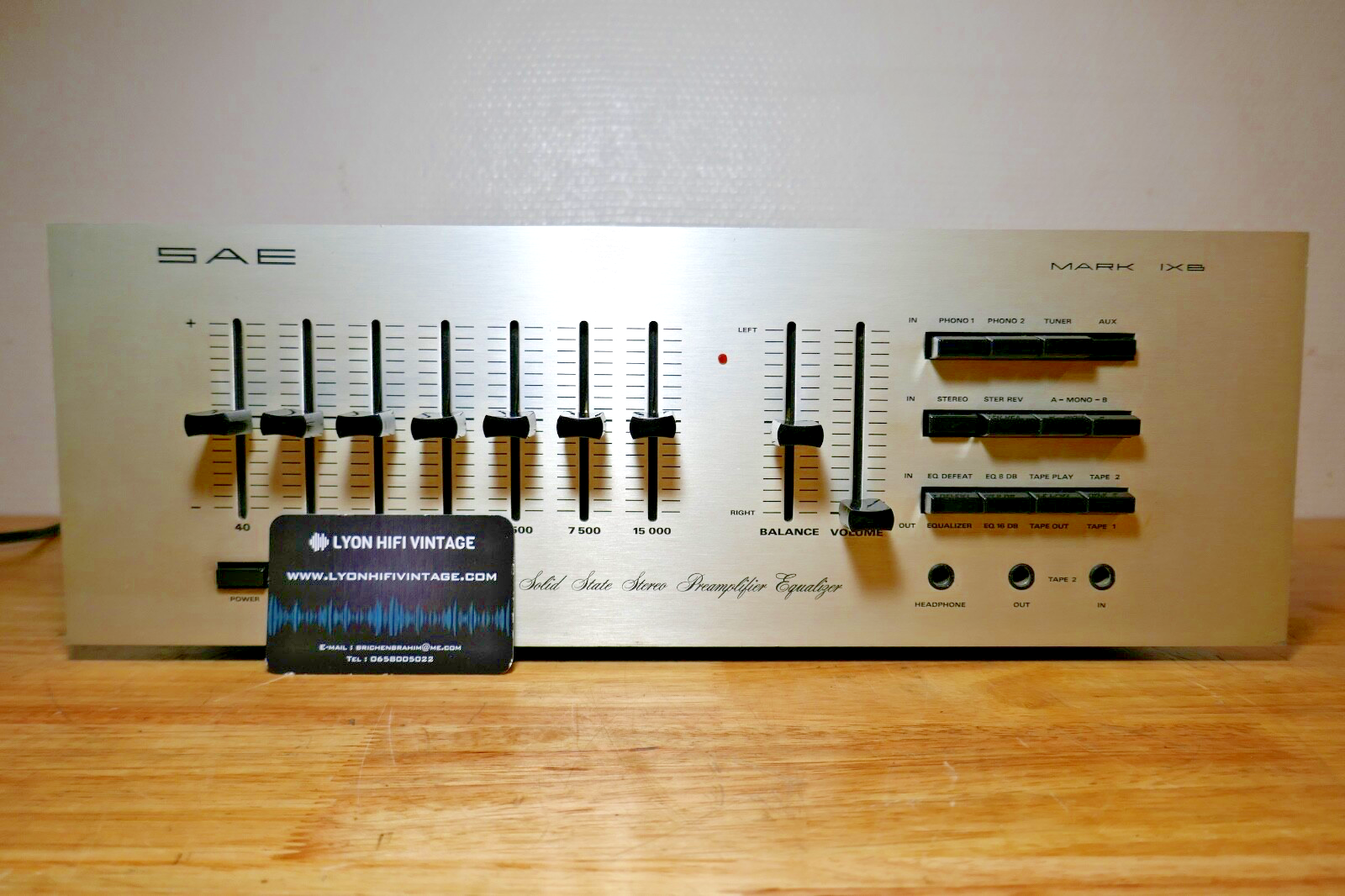 préamplificateur preamplifier SAE IXB vintage occasion