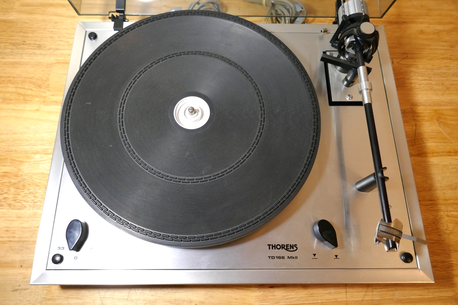 Platine Vinyle Thorens TD 166 MKII Marron - Révisée - Garantie 1 An