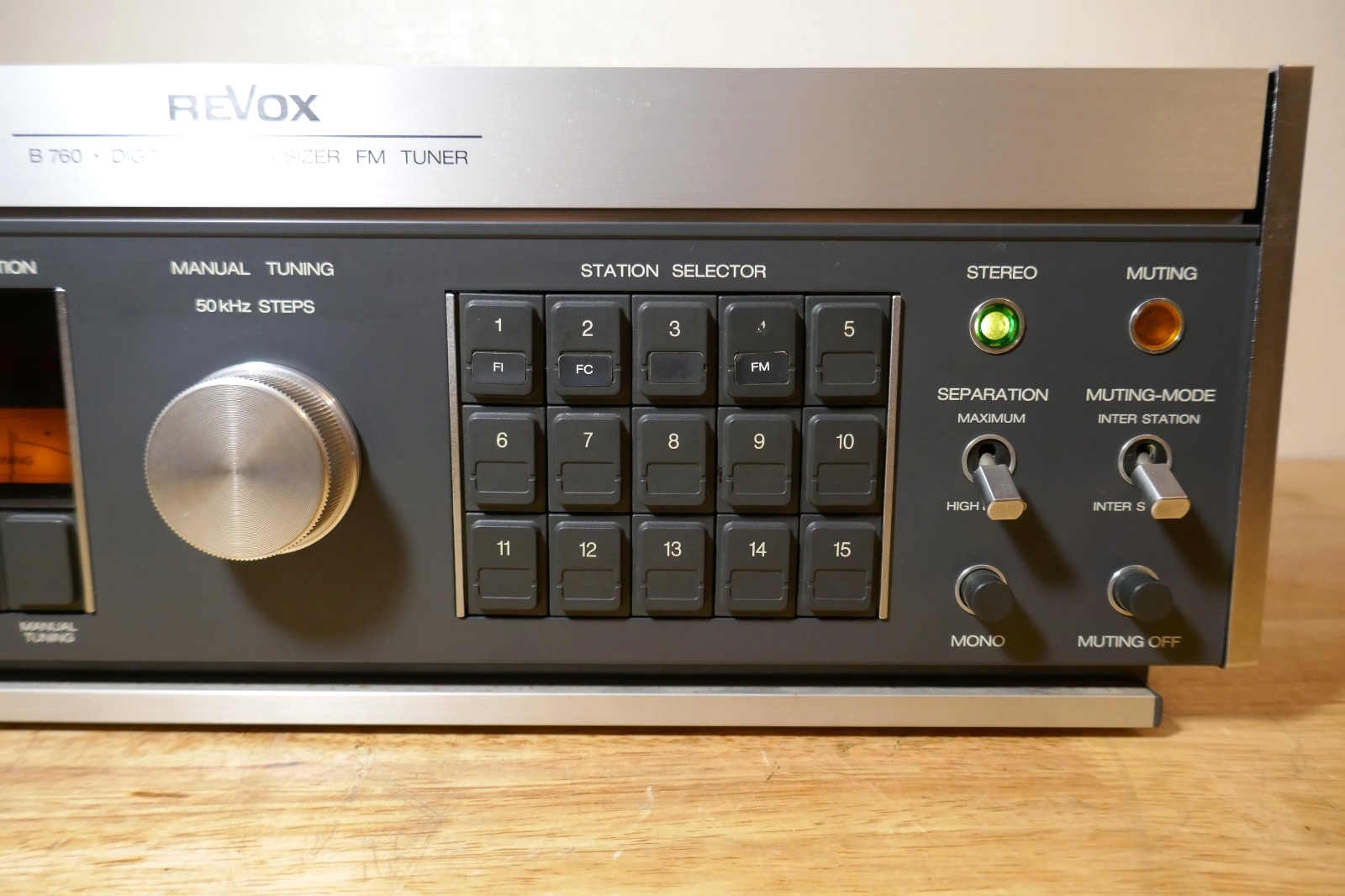 tuner radio revox b 760 vintage occasion