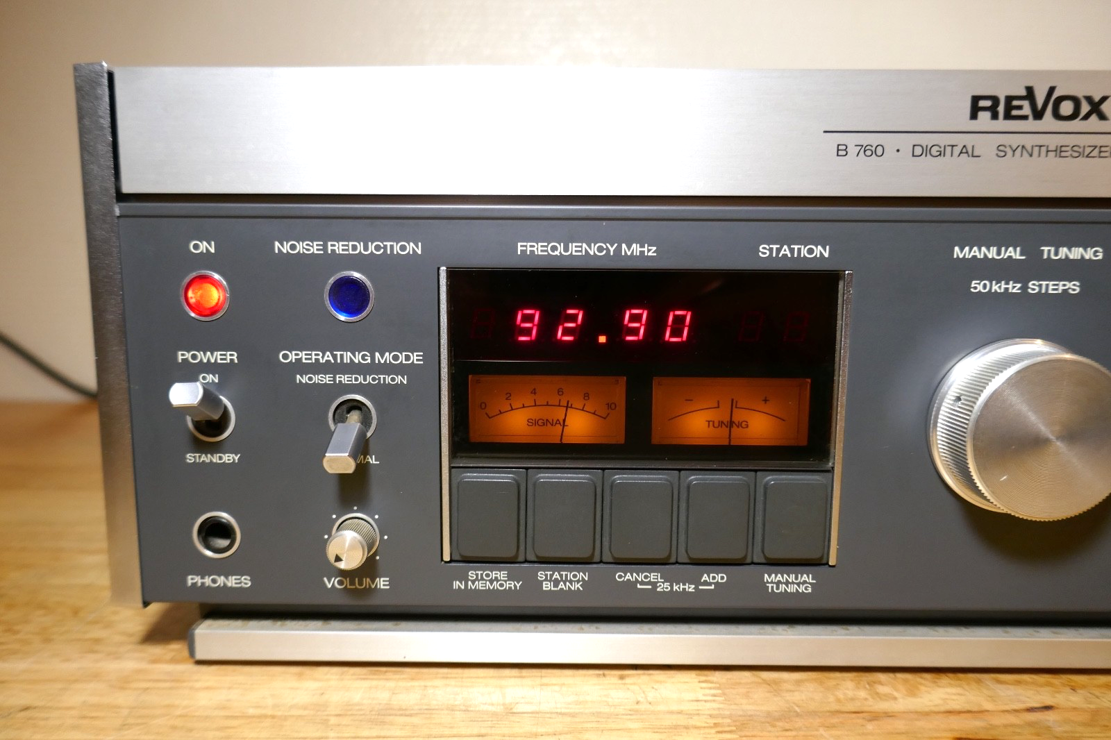 tuner radio revox b 760 vintage occasion