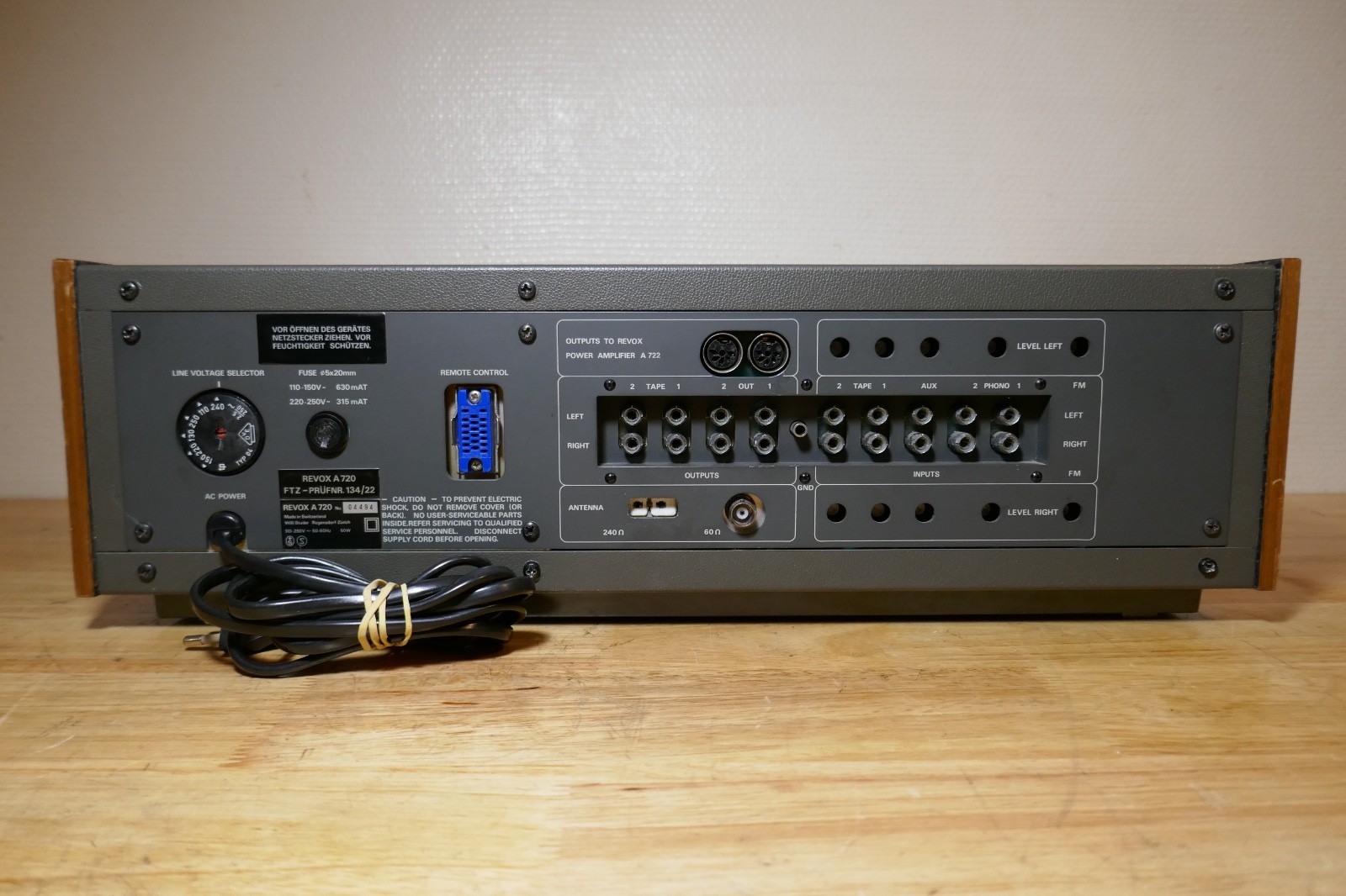 pre-amplificateur pre-amplifier revox A 720 vintage occasion