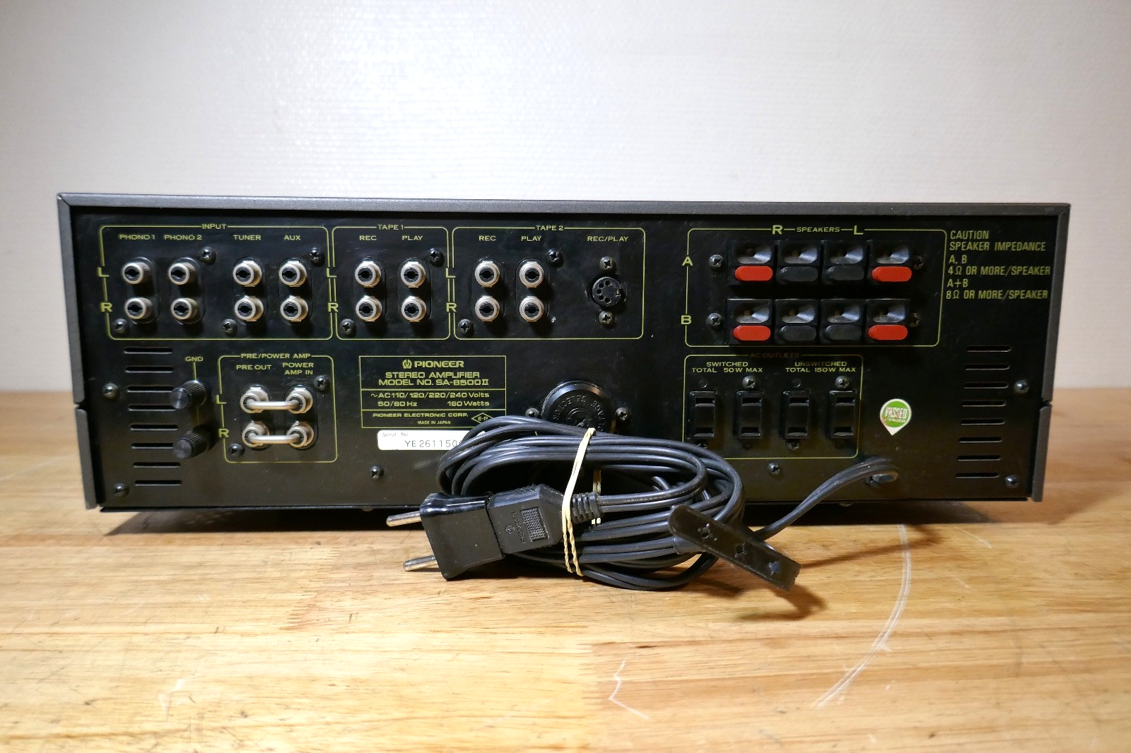 amplificateur amplifier Pioneer SA-8500 II vintage occasion