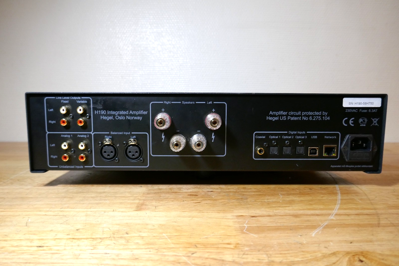 amplificateur amplifier Hegel h190 vintage occasion
