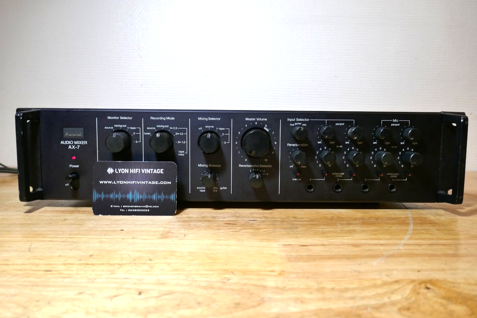 Mixer Audio Mixeur Sansui AX-7 Vintage Occasion