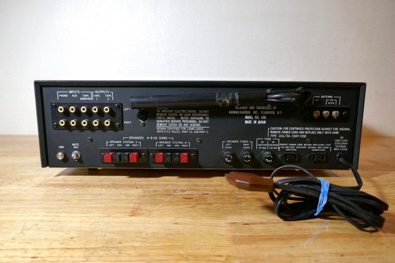 amplificateur amplifier Harman Kardon 430 vintage occasion