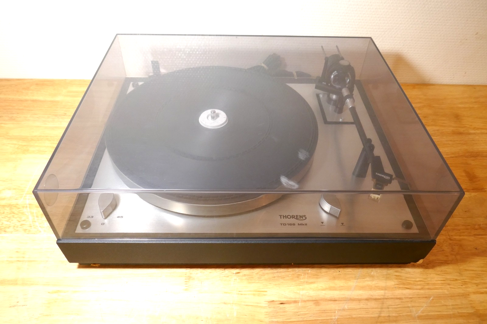 platine vinyle turntable Thorens td 166 mkII vintage occasion