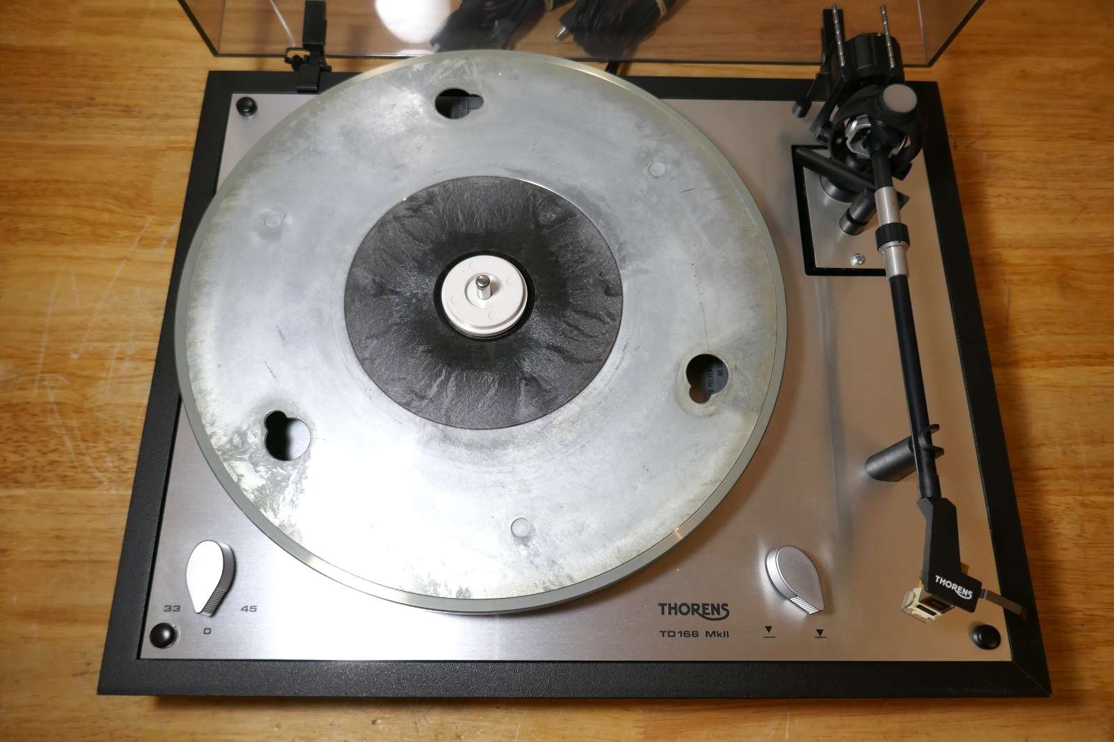 platine vinyle turntable Thorens td 166 mkII vintage occasion